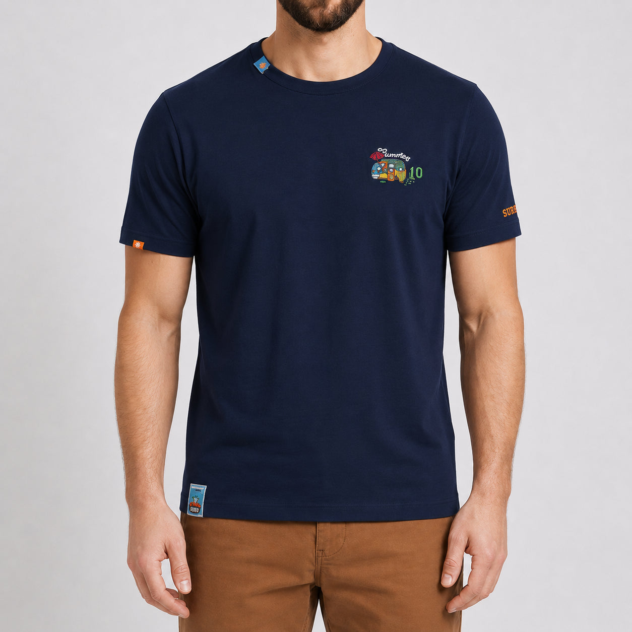 T-shirt uomo MARKUP jersey fantasia patchwork