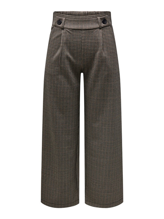 Pantaloni donna JDY fantasia quadretti maglia