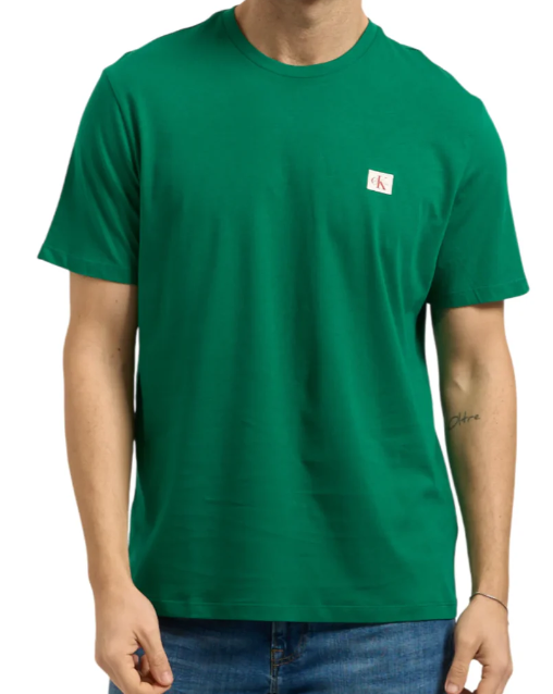 T-shirt uomo Calvin Klein Jeans Badge cotone manica corta enchanted forest