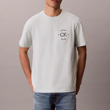 T-shirt uomo CKJ April Graphic oversize cotone manica corta pale meadow