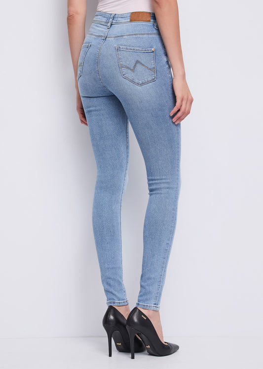 Jeans skinny donna Gaudi Jeans vita alta denim stretch pe26