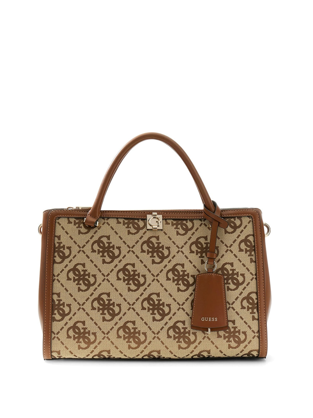 Borsa Guess donna Audrey satchel logo all-over