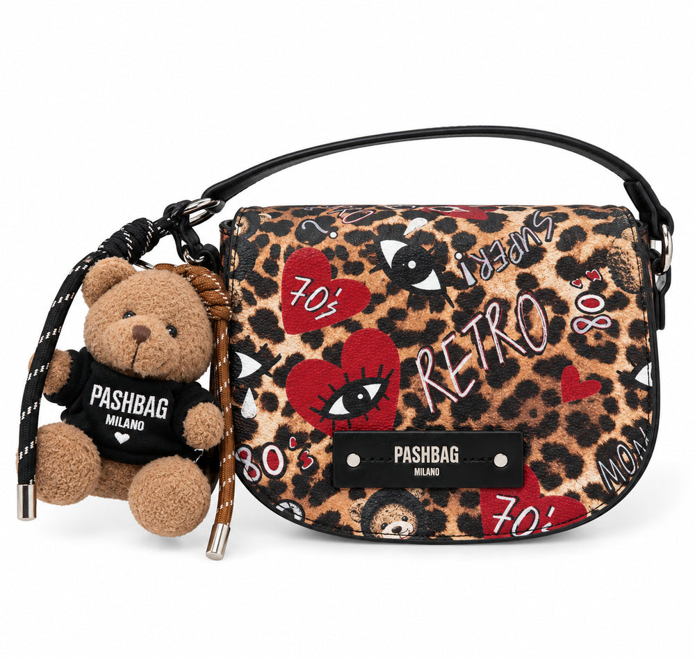 Borsa tracolla Reby Pashbag donna stampa animalier