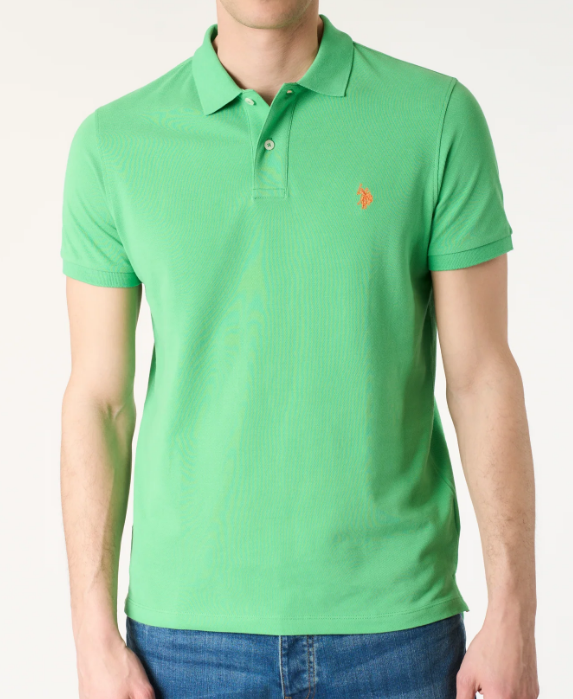 Polo uomo U.S. Polo Assn. cotone piqué manica corta