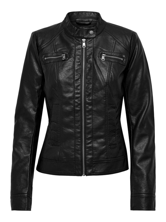 Giubbotto ONLY donna finta pelle collo biker AI 2026