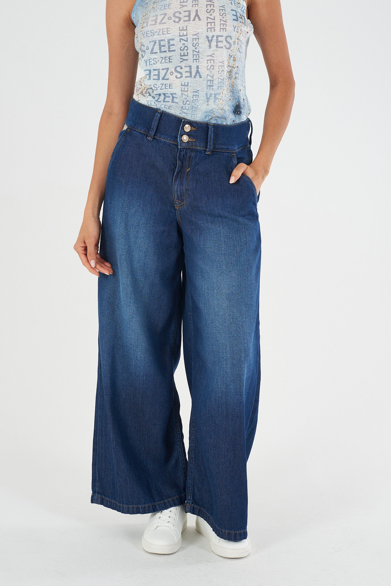 Jeans Donna YES-ZEE denim straight PE 2026