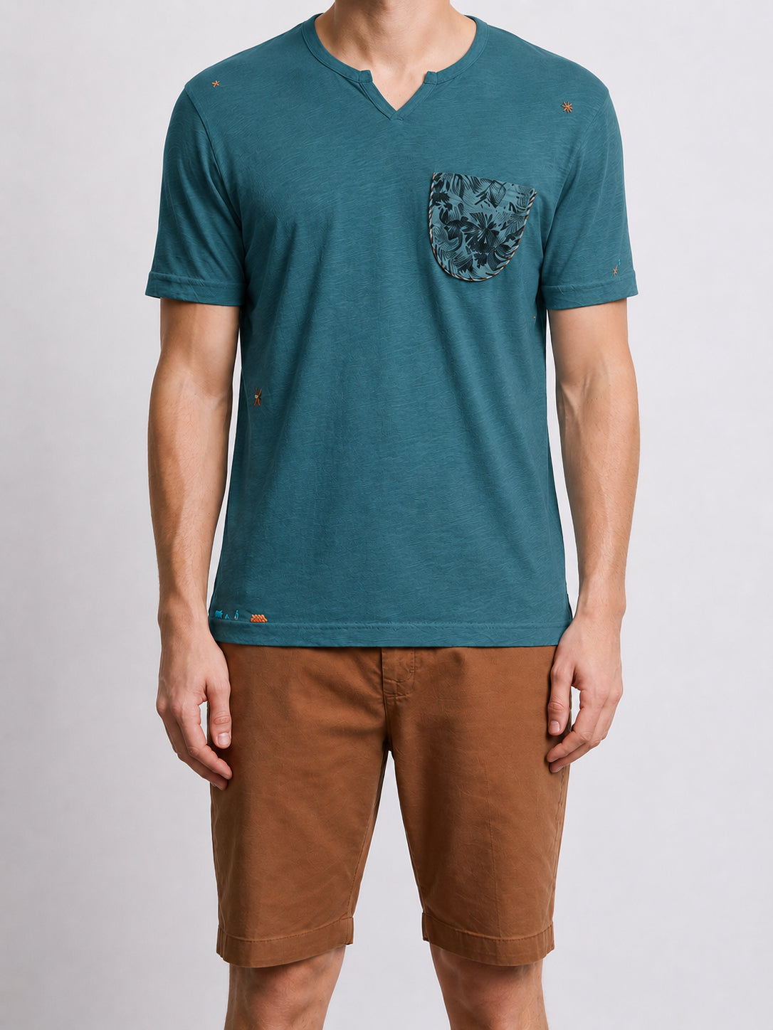 T-shirt uomo MARKUP girocollo cotone fiammato