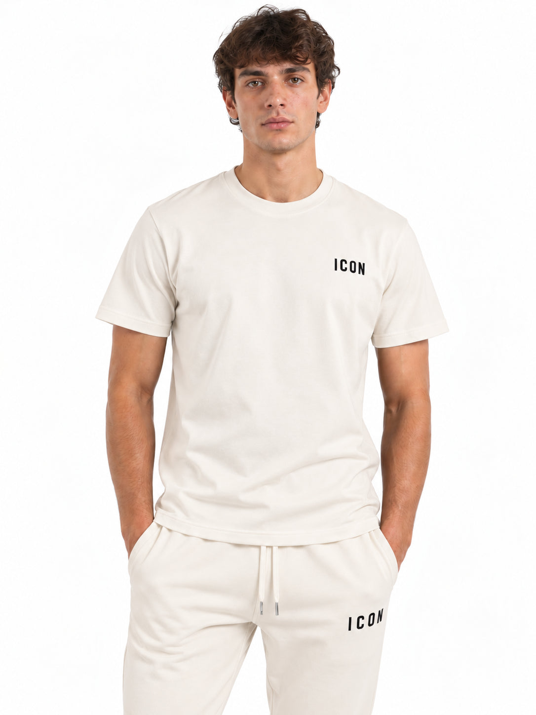 T-shirt uomo Icon manica corta cotone ricamo