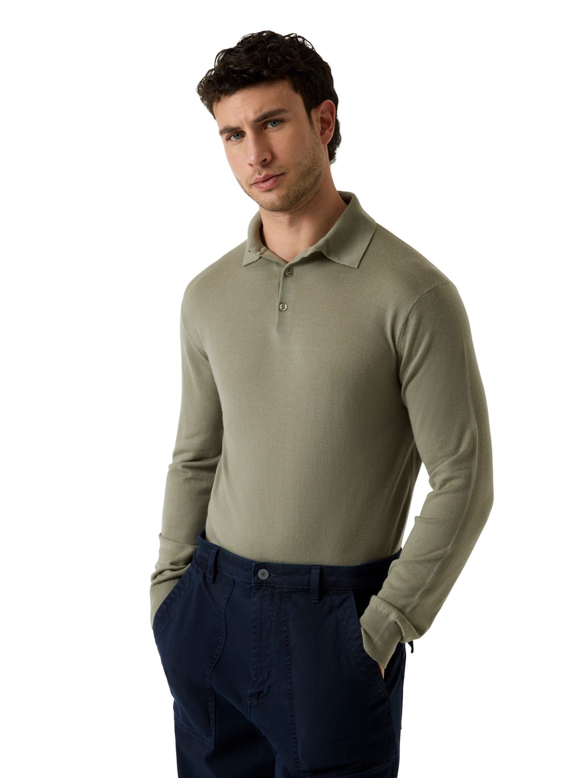 Maglione uomo Guess Nasser collo polo lana