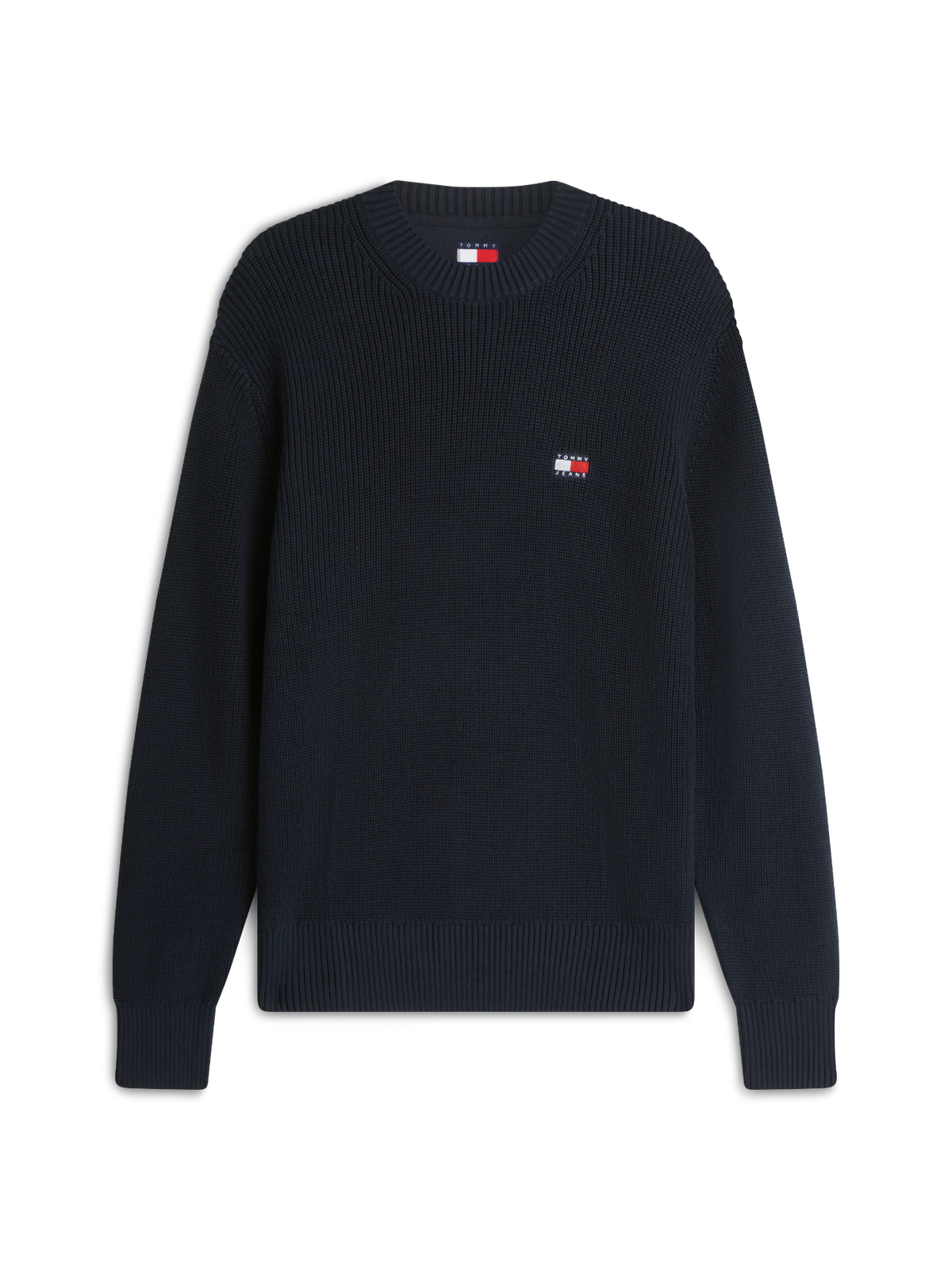 Maglione Tommy Jeans uomo cotone regular badge