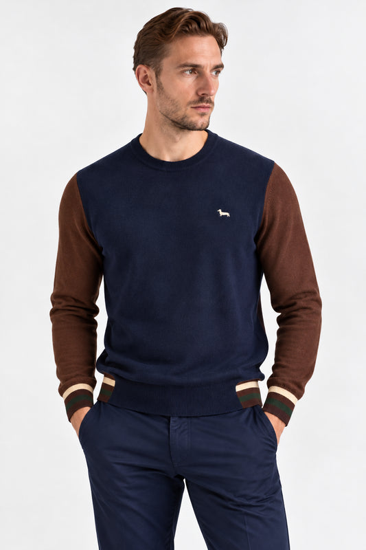 Maglia Harmont & Blaine uomo girocollo intarsio