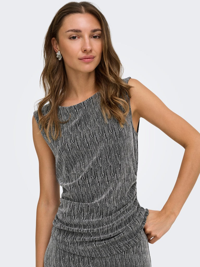 Blusa donna JDY scollo chiuso nylon