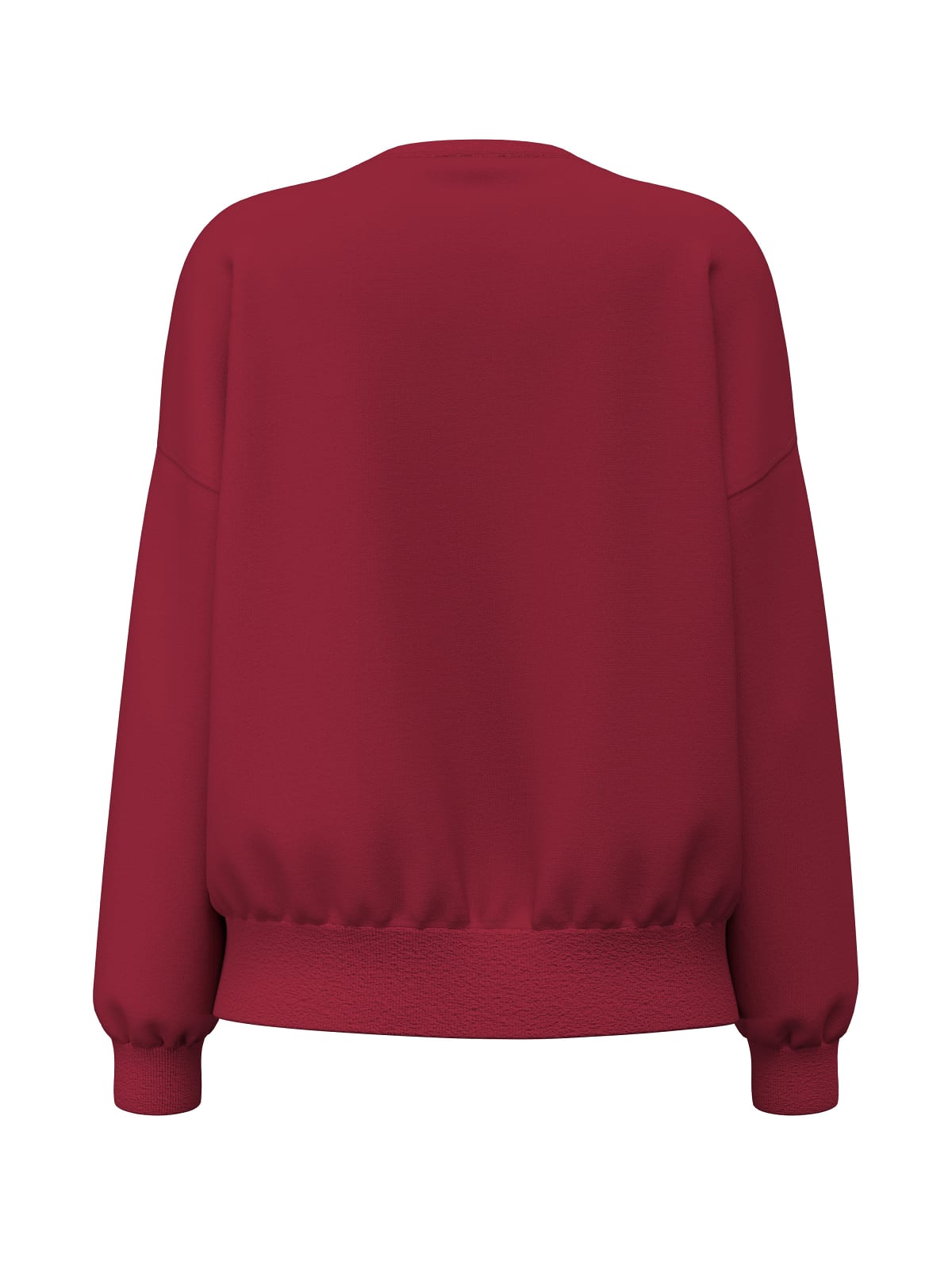 Felpa Guess Jeans donna girocollo oversize triangle