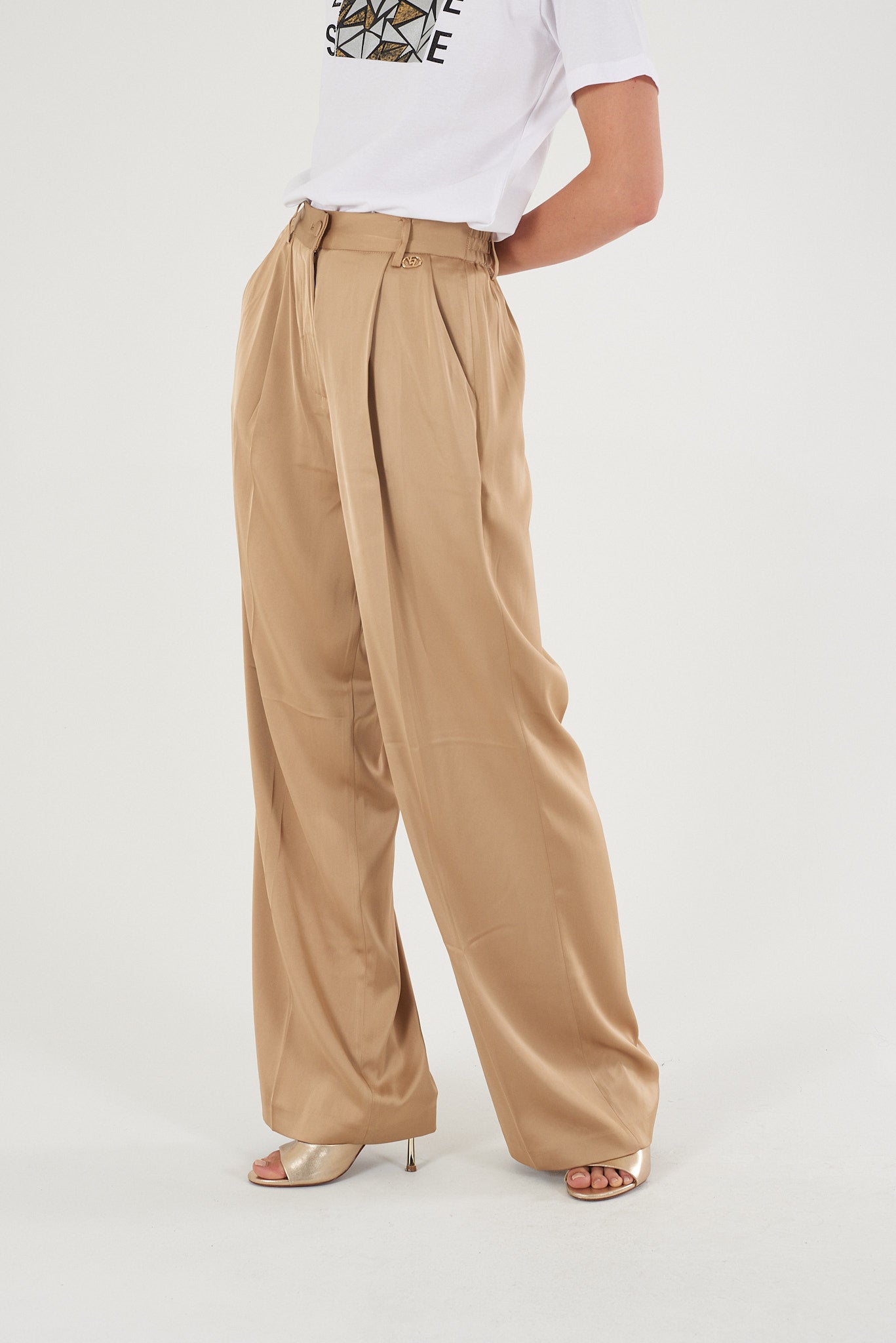 Pantaloni donna YES-ZEE tessuto tecnico stretch