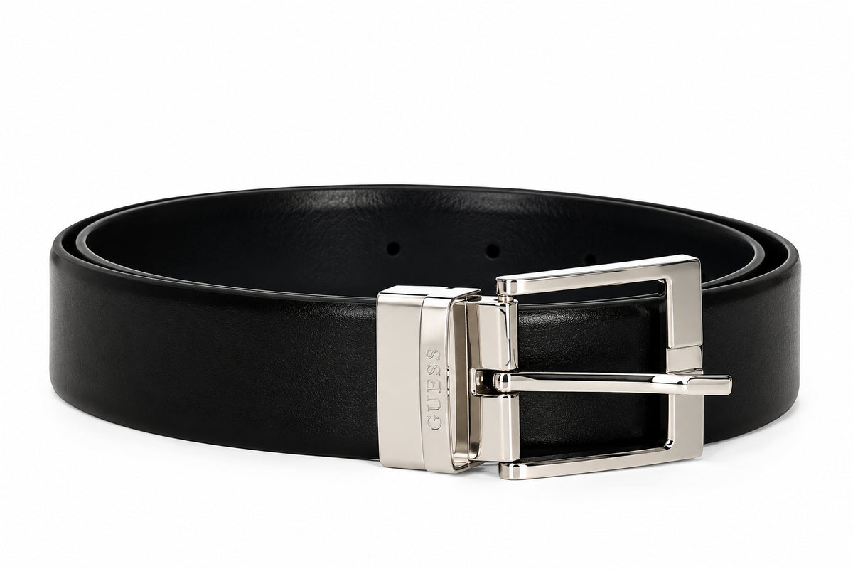 Cintura reversibile Guess uomo regolabile logo