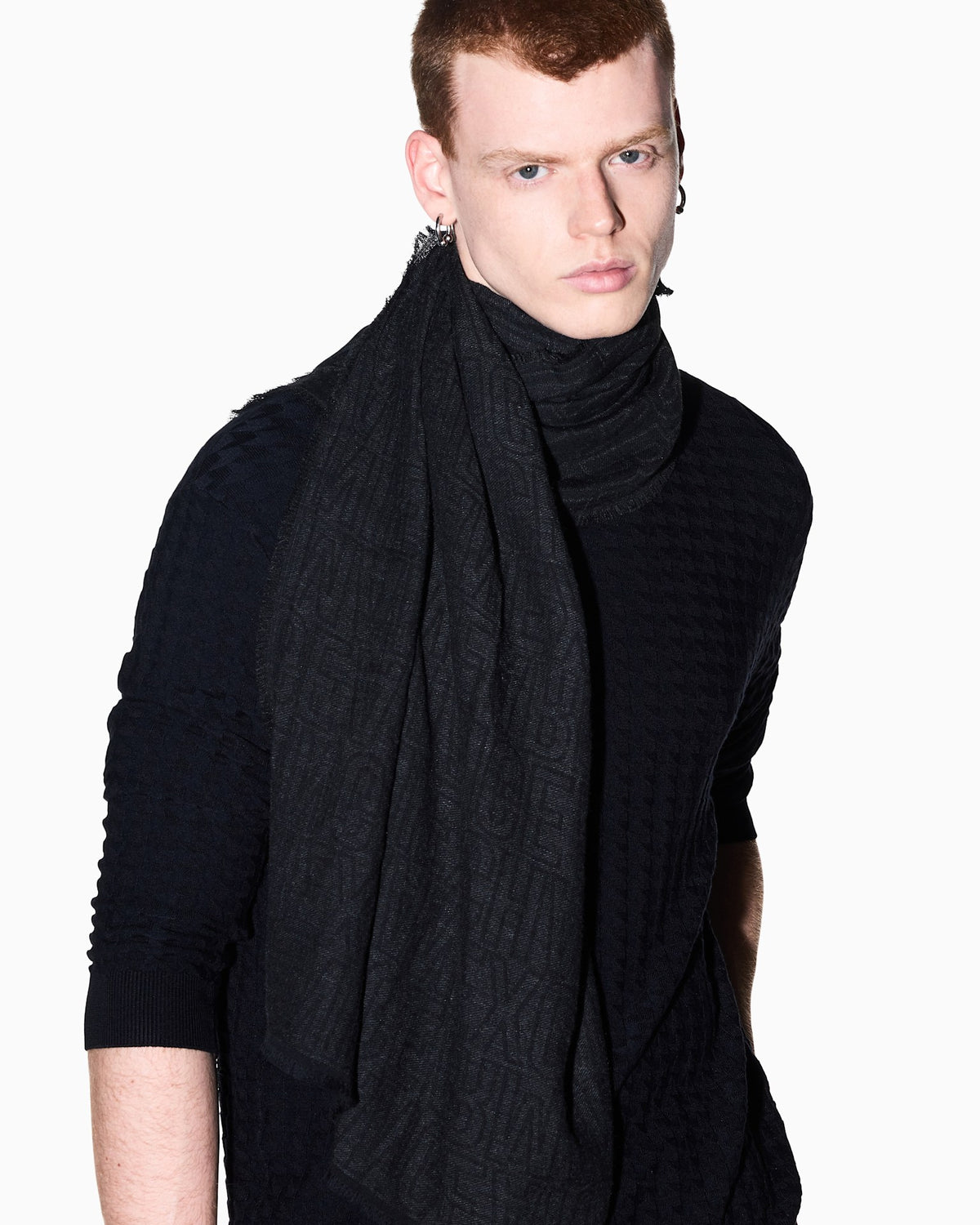Sciarpa uomo Armani Exchange A|X logo allover
