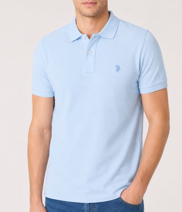 Polo uomo U.S. Polo Assn. cotone piqué manica corta