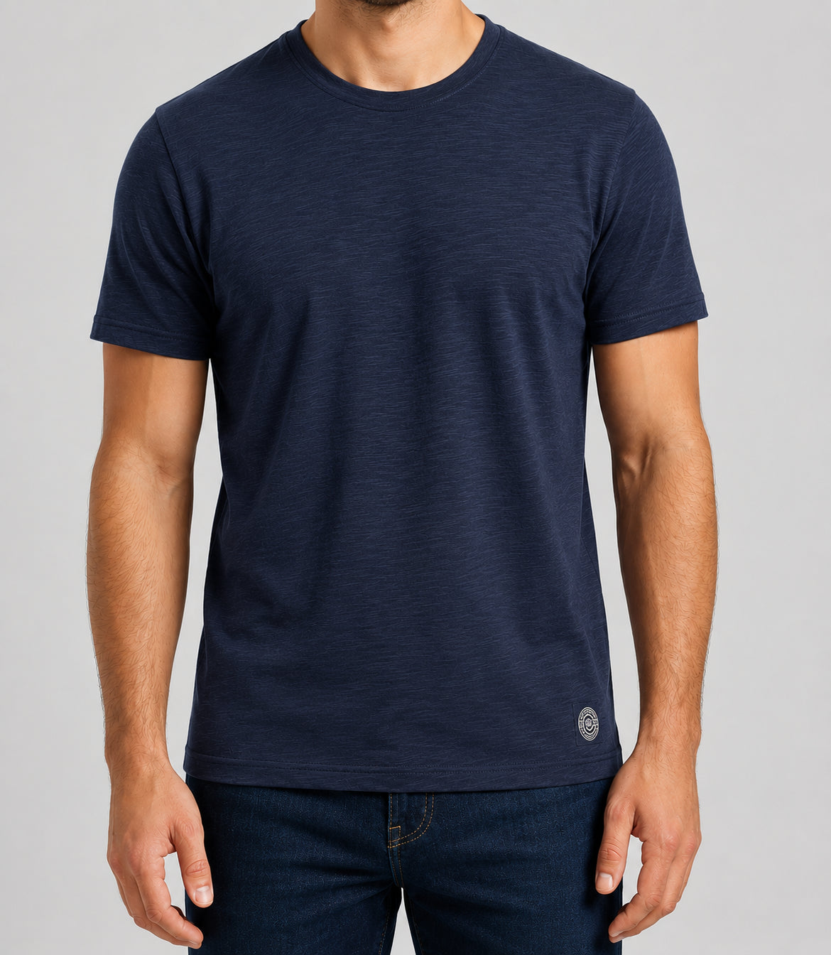 T-shirt girocollo MARKUP uomo cotone fiammato
