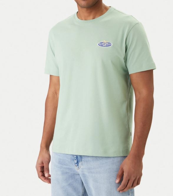 T-shirt Guess Jeans uomo regular cotone stampa nautica