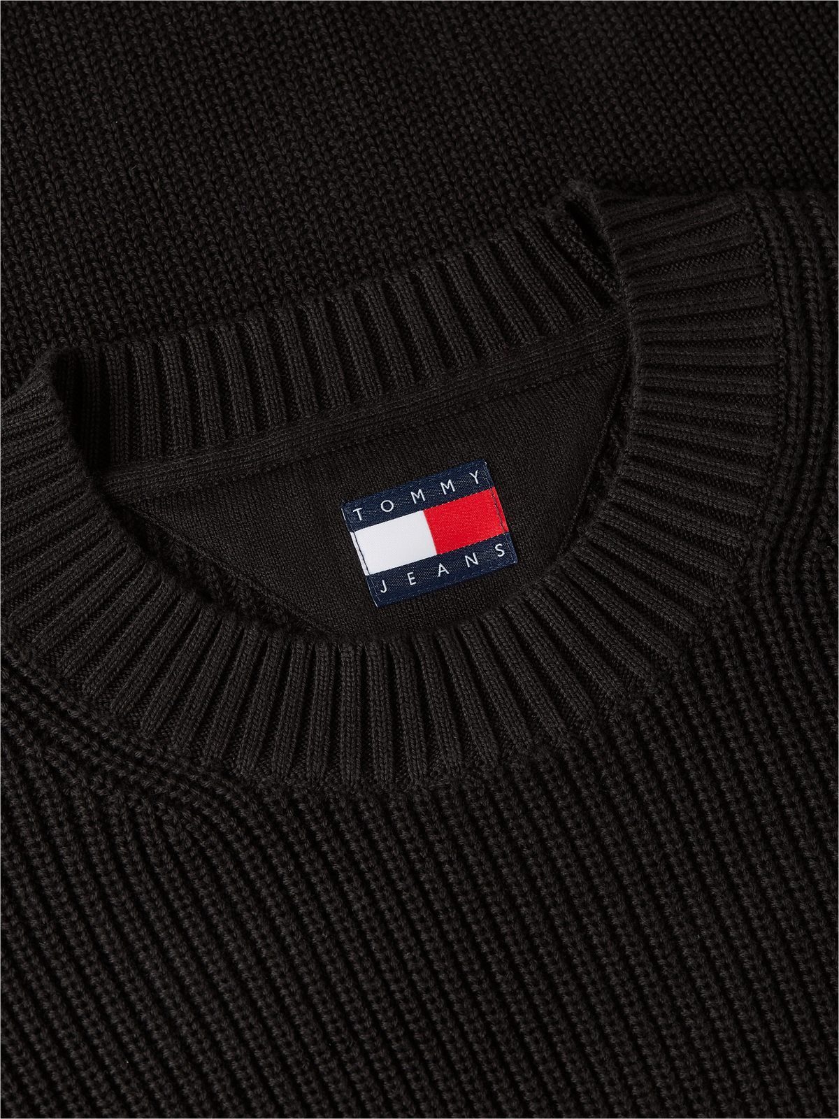 Maglione Tommy Jeans uomo cotone regular badge