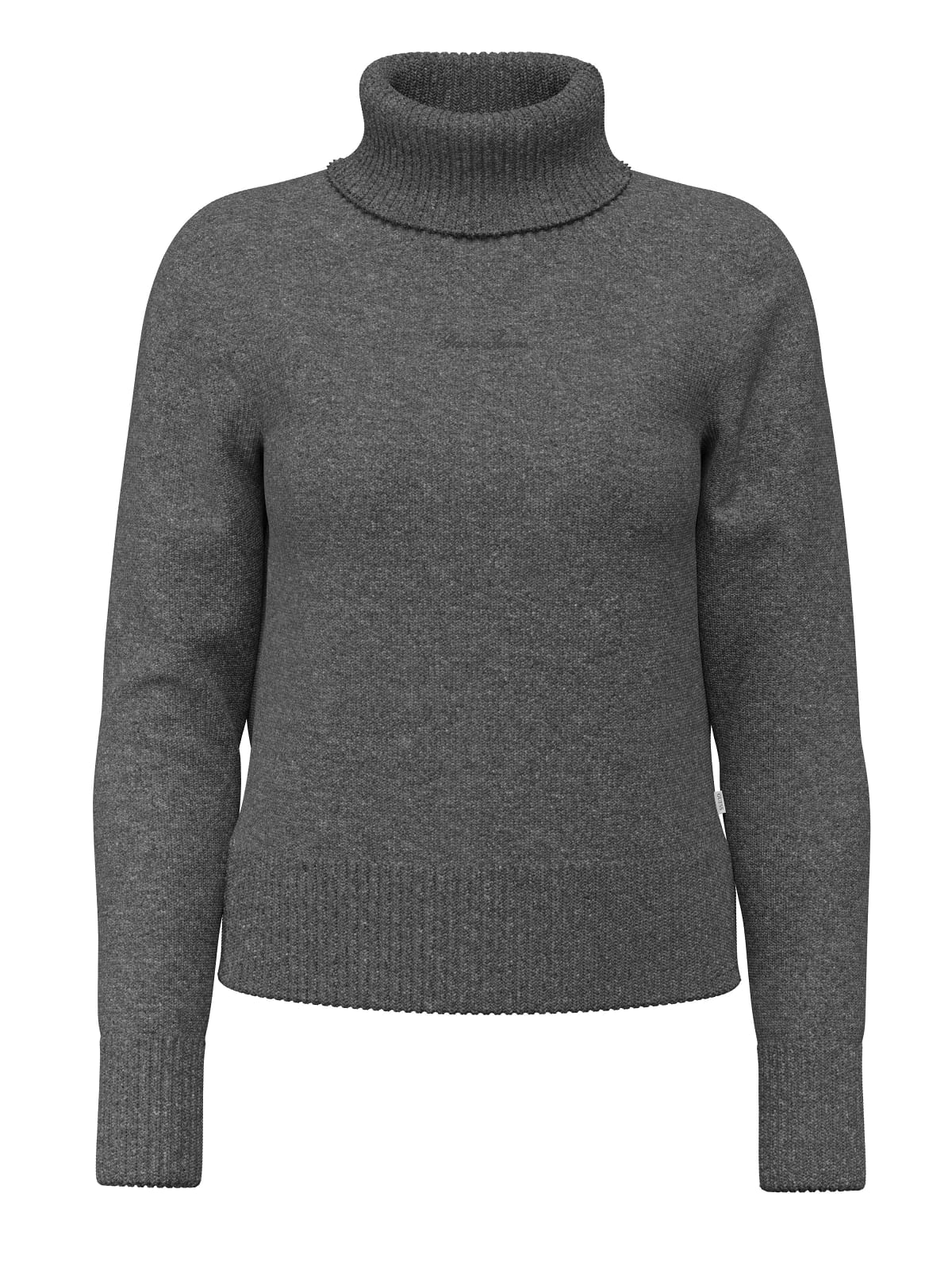 Maglione collo alto Guess Jeans donna ricamo