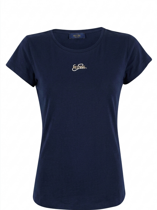 T-shirt YES-ZEE Donna manica corta cotone regular