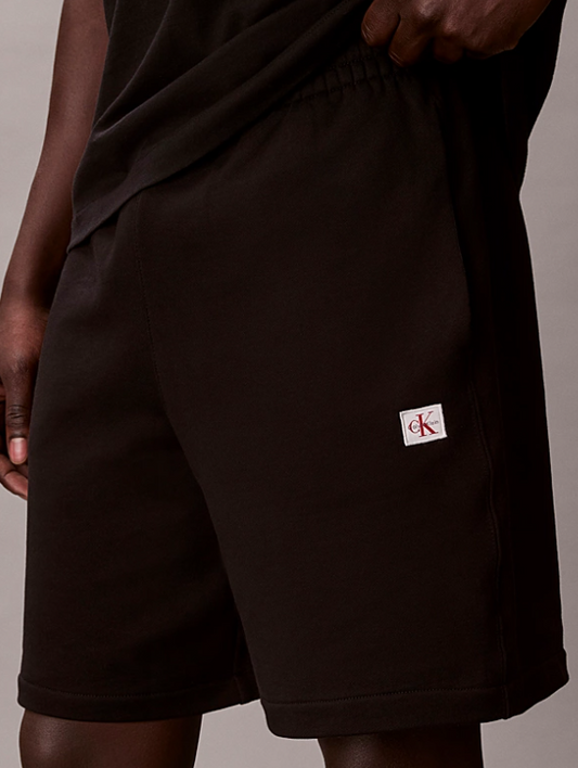 Bermuda CKJ 350Terry badge cotone uomo PE 2026 black