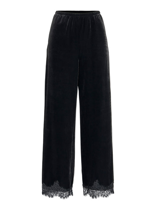 Pantaloni VILA donna maglia stretch taglio dritto