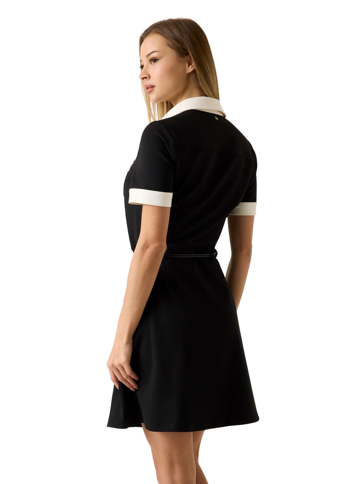 Abito Guess donna Claudie polo svasato manica corta