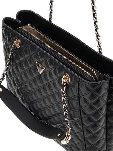 Borsa Guess Giully Anadela tessuto multicolor taupe