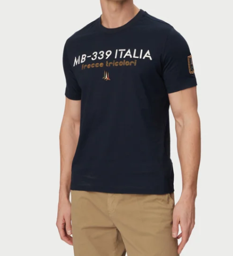 T-shirt manica corta Aeronautica Militare uomo jersey cotone PE 26