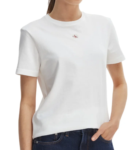 T-shirt CKJ donna woven label cotone PE 2026