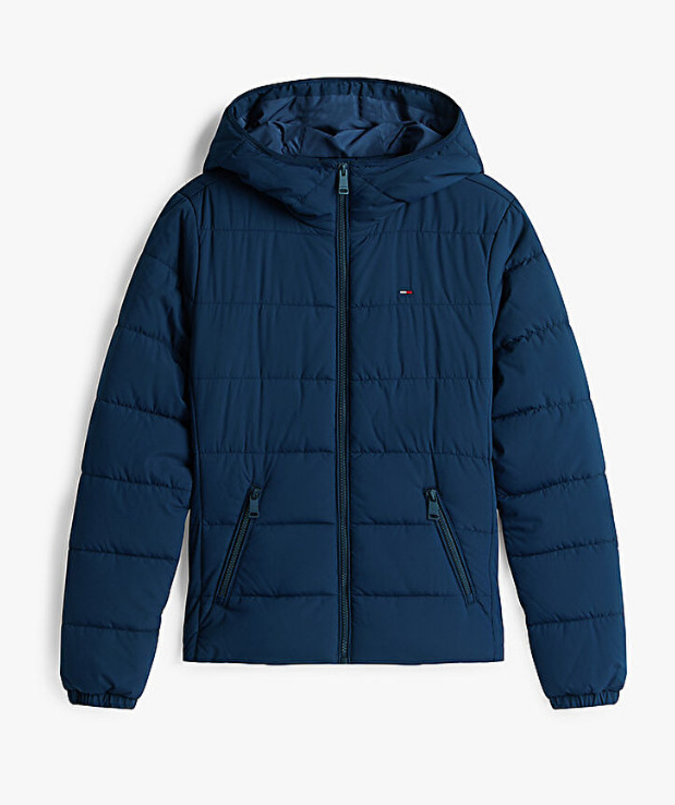 Giubbino Tommy Jeans donna slim con cappuccio idrorepellente