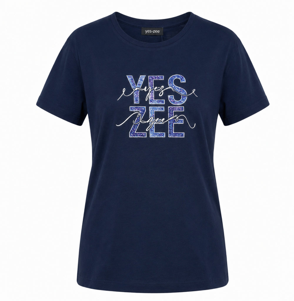 T-shirt YES-ZEE Donna manica corta cotone PE 2026