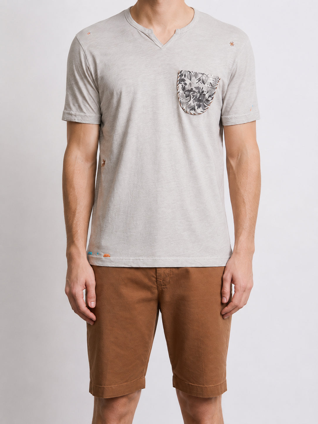 T-shirt uomo MARKUP girocollo cotone fiammato