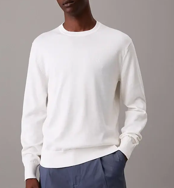 Maglia Calvin Klein uomo cotone supima girocollo tofu yas