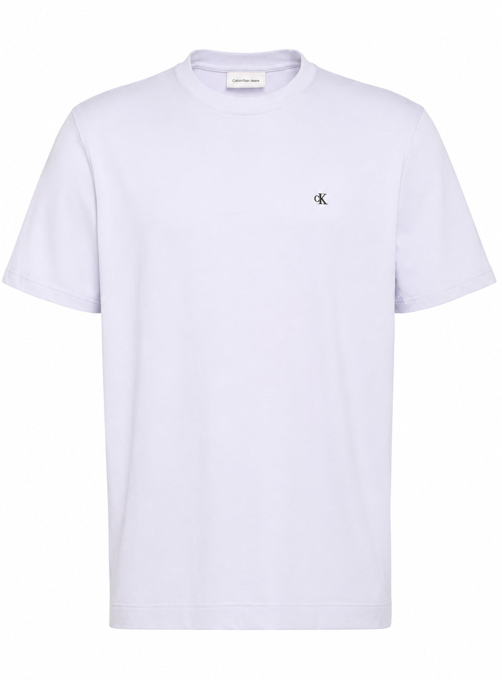 T-shirt Calvin Klein uomo collo a contrasto PE 2026 heavenly iris