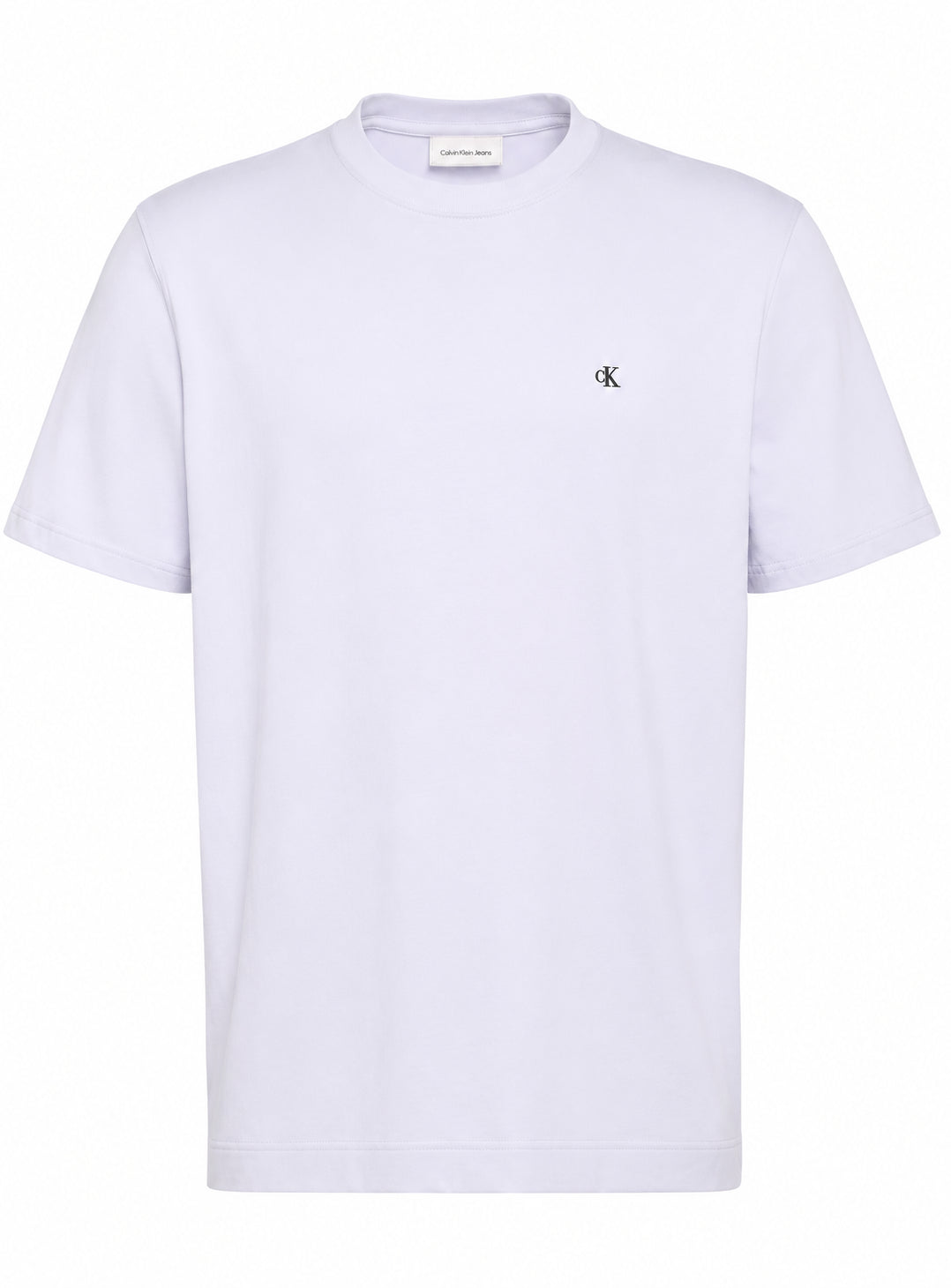 T-shirt Calvin Klein uomo collo a contrasto PE 2026 heavenly iris