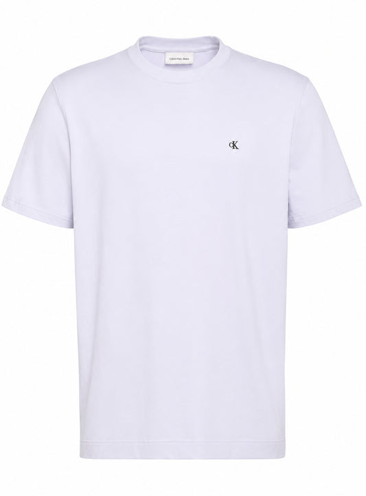 T-shirt Calvin Klein uomo collo a contrasto PE 2026 heavenly iris