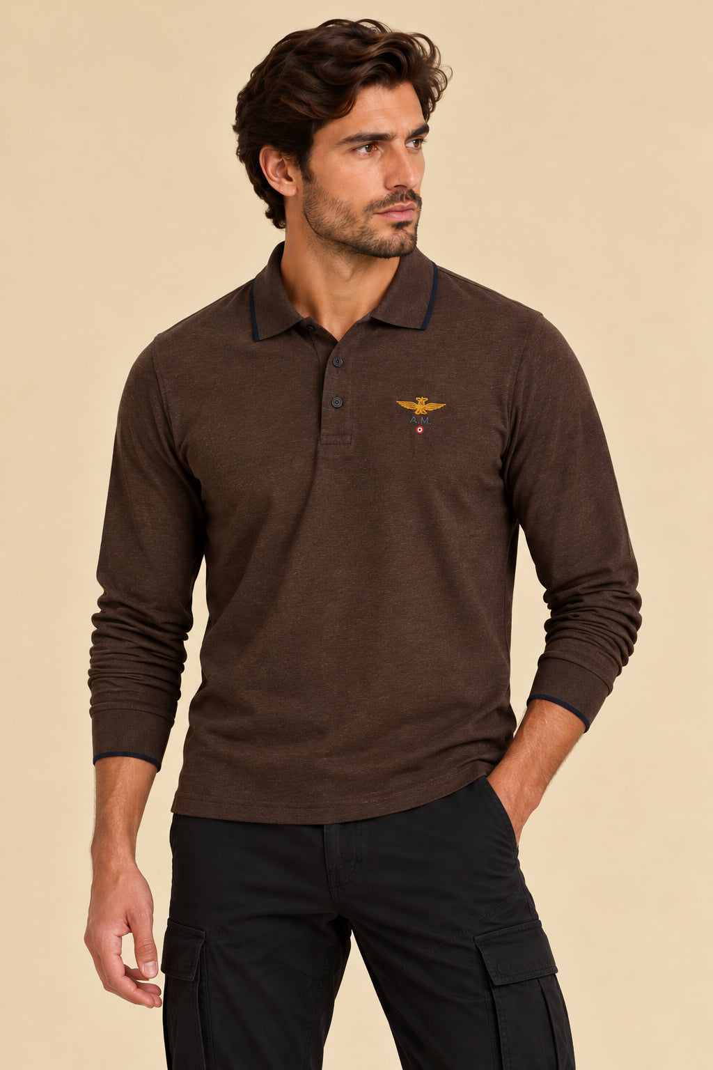 Polo Aeronautica Militare uomo manica lunga AI 2026