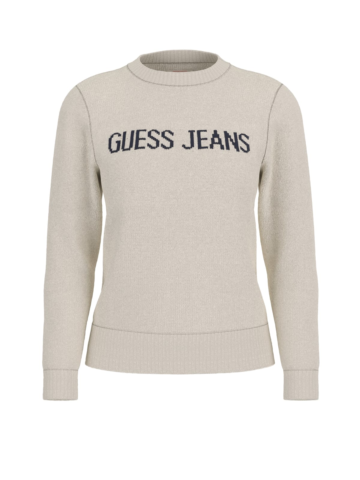 Maglione intarsia Guess Jeans donna girocollo cotone