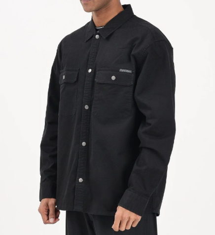 Camicia Calvin Klein Jeans uomo utility relaxed cotone