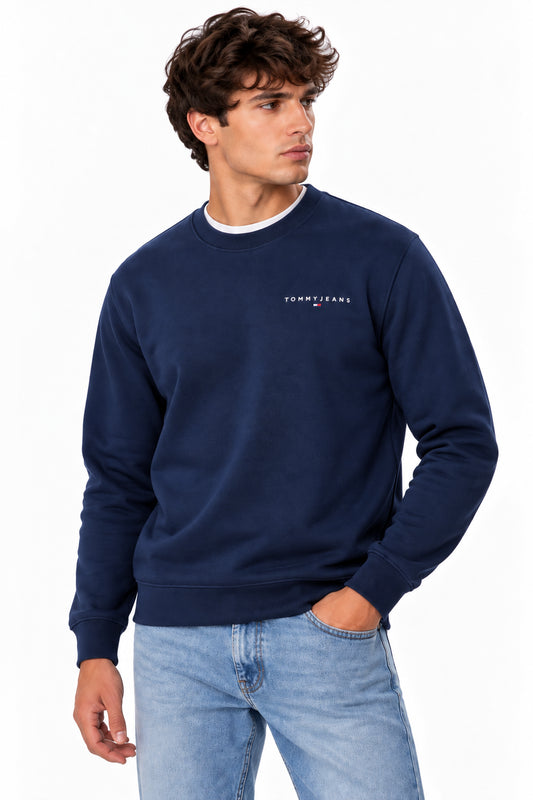 Felpa girocollo Tommy Jeans uomo cotone regular fit AI26