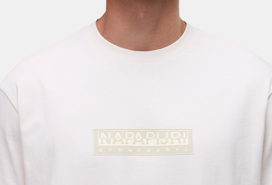 T-shirt Napapijri S-Box uomo cotone box logo