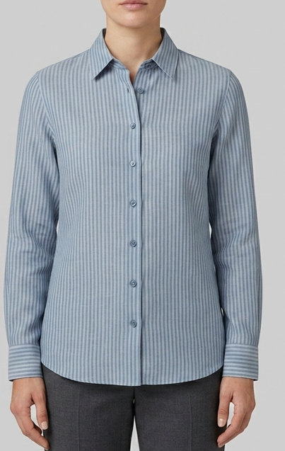 Camicia donna MARKUP rigata over lino