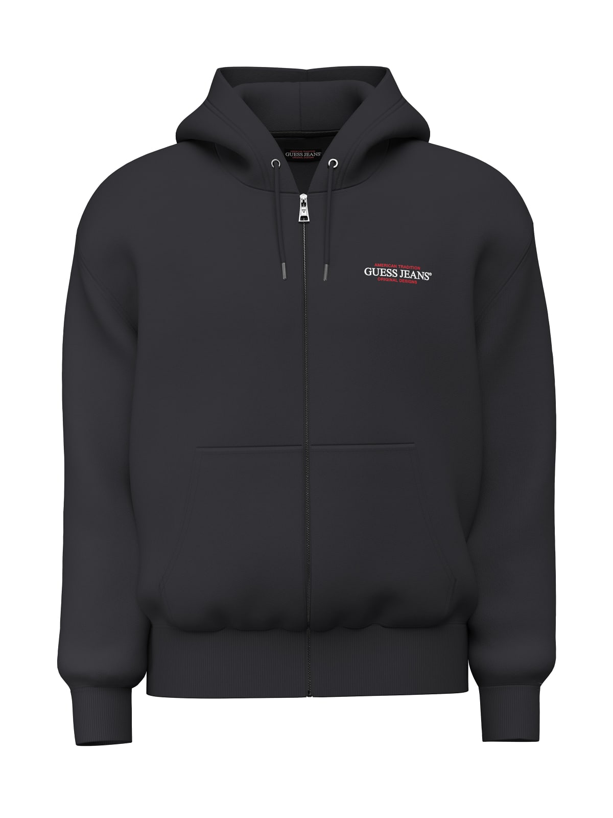 Felpa Guess Jeans uomo cotone zip regular