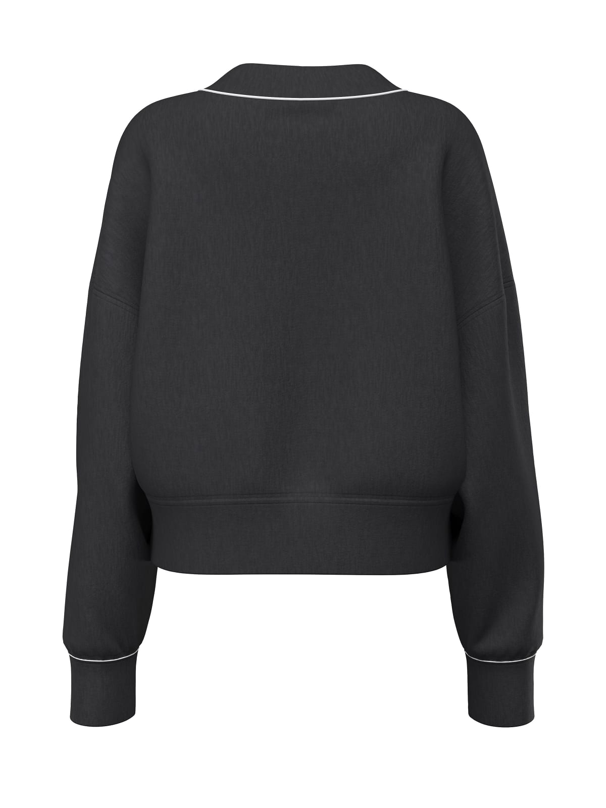 Felpa cropped scollo V scuba donna Guess