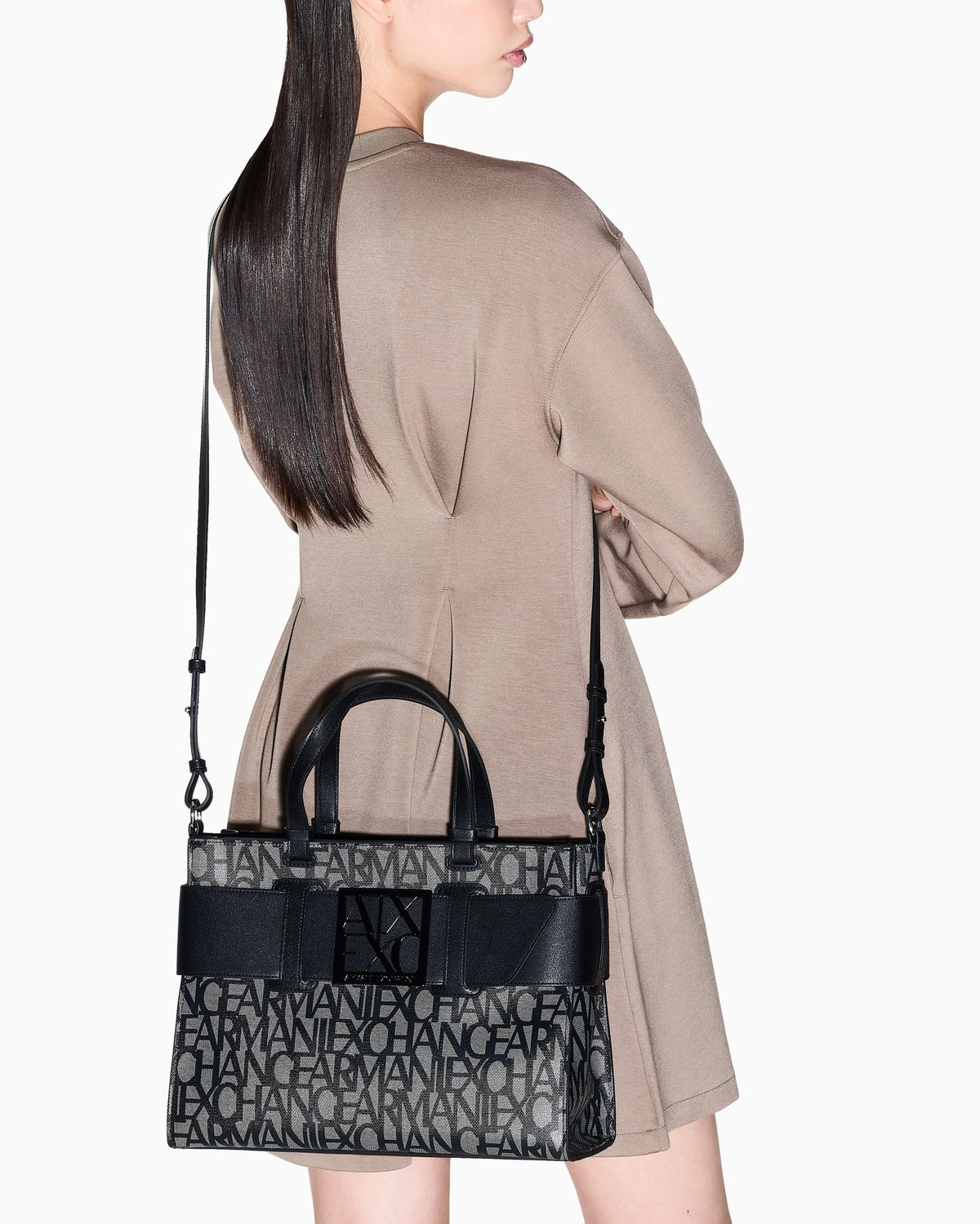 Shopper Armani Exchange donna tela logo