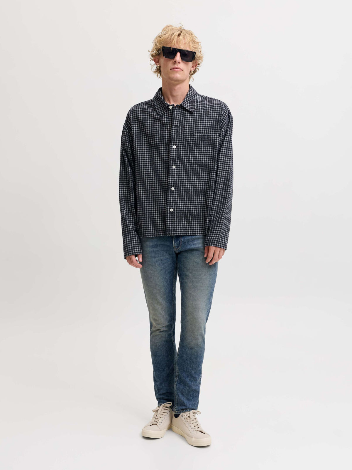 Jeans Jack & Jones uomo Glenn Dylan slim denim