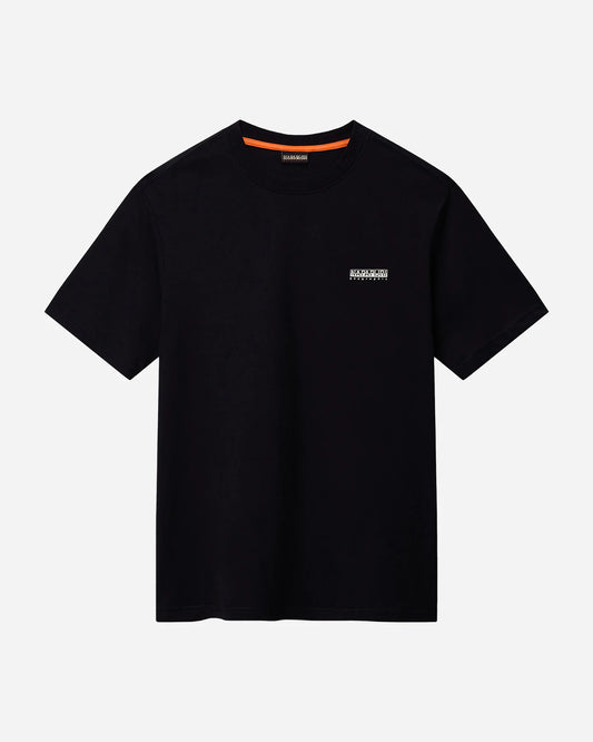 T-shirt logo Napapijri uomo cotone girocollo